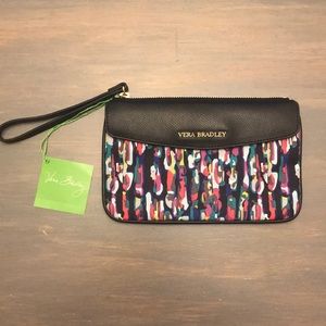 NWT Vera Bradley Watercolor Brushstrokes Wristlet
